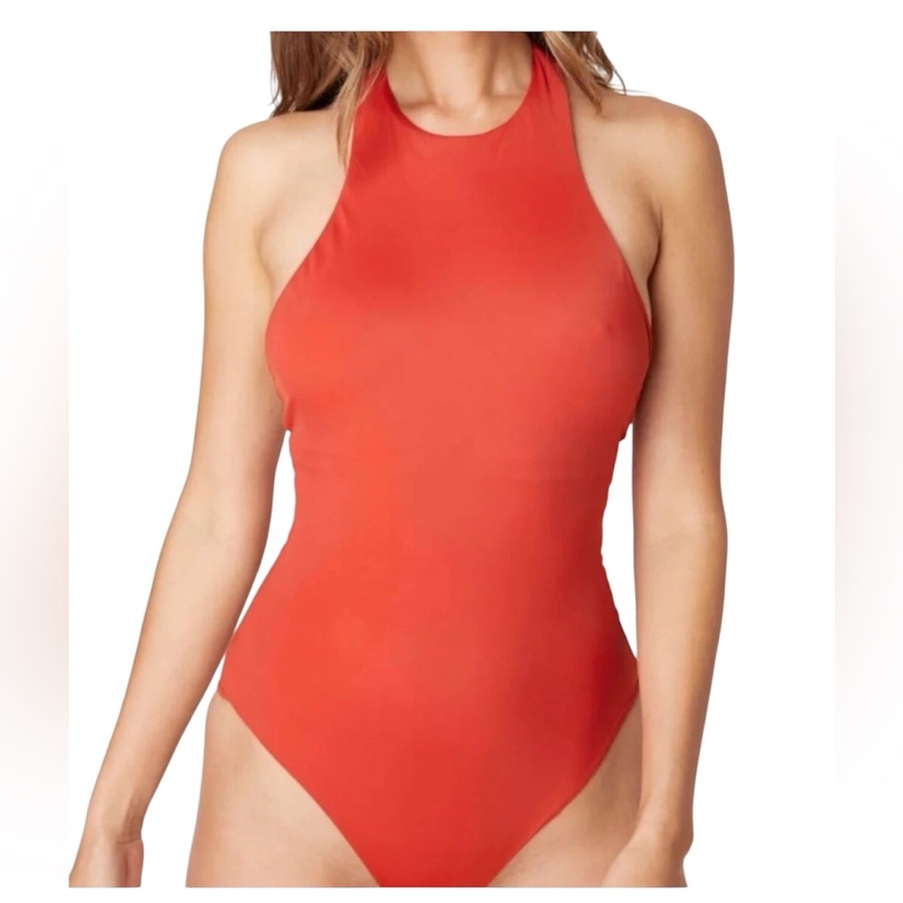 Andie Swim The Luzon One Piece Size L Chili Pepper NWT